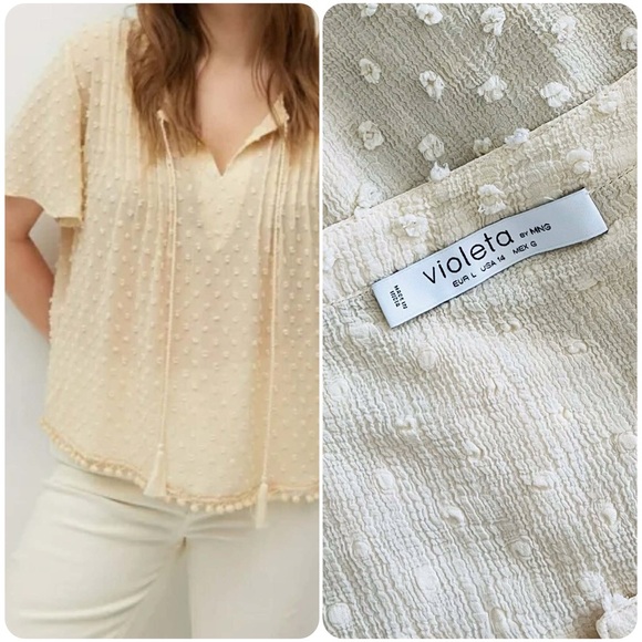 Violeta by MNG Tops - Violeta by MNG Textured Top